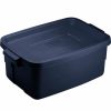 Containers & Organizers * | Rubbermaid Roughneck Tote 3 Gallon 15-11/16"L X 10-5/8"W X 7"H Dark Indigo Metallic Pkg Qty 6