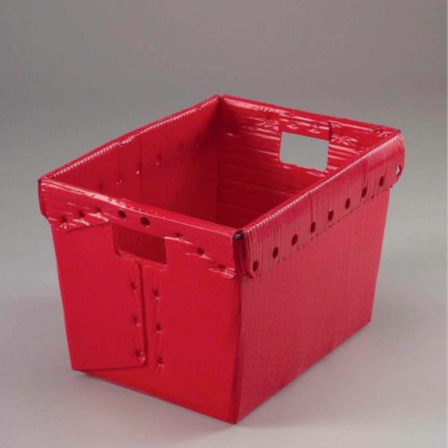 Containers & Organizers * | Global Industrial Corrugated Plastic Totes Postal Nesting- No Lid 18-1/2 13-1/4 12 Red