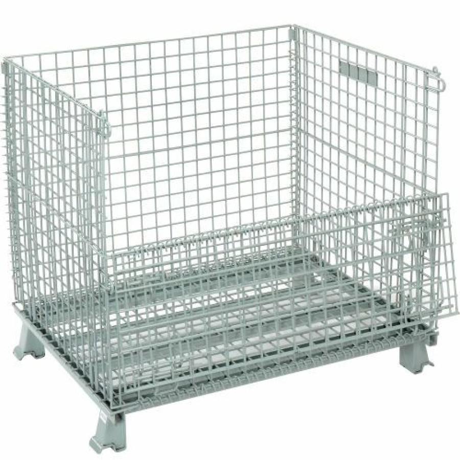 Containers & Organizers * | Global Industrial Folding Wire Container, 40"L X 32"W X 34-1/2"H, 3000 Lb. Capacity