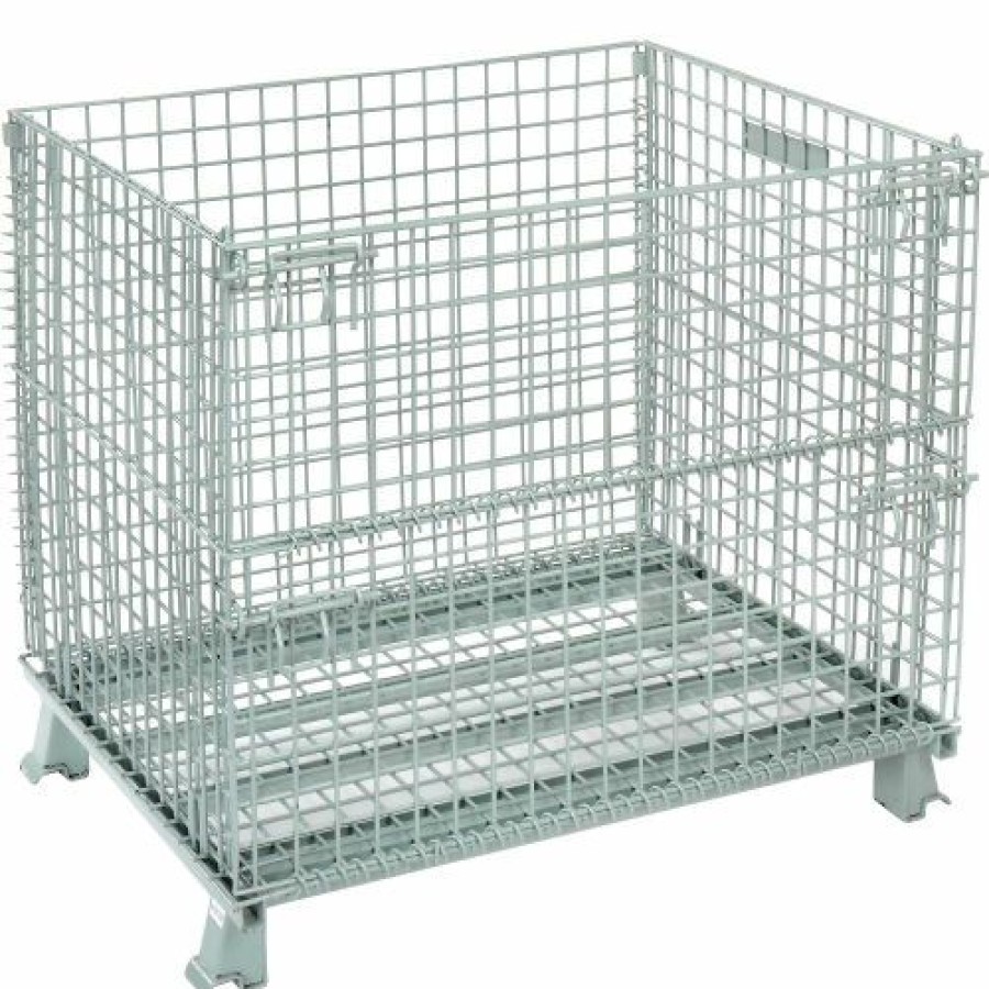 Containers & Organizers * | Global Industrial Folding Wire Container, 40"L X 32"W X 34-1/2"H, 3000 Lb. Capacity