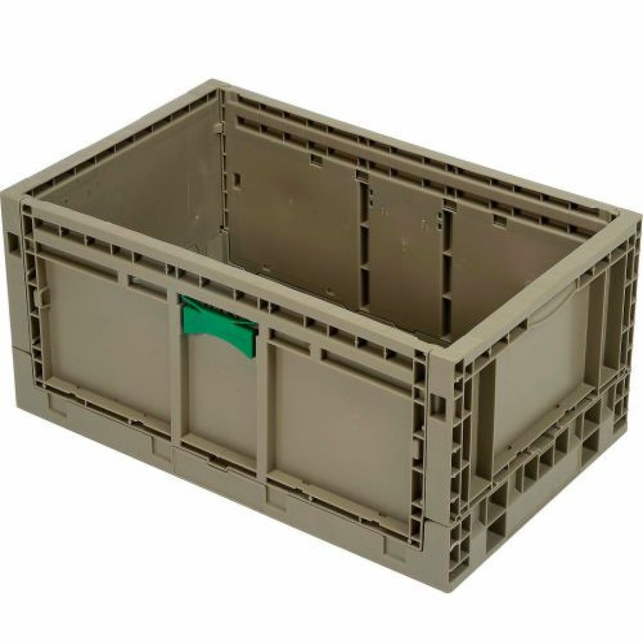 Containers & Organizers * | Monoflo Folding Transport Container Kd2415-11 23-15/16"L X 15"W X 10-15/16"H Gray