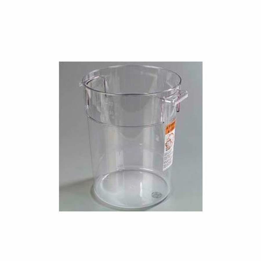 Containers & Organizers * | Carlisle 1076907 Storplus Round Container 22 Qt., Clear Pkg Qty 6