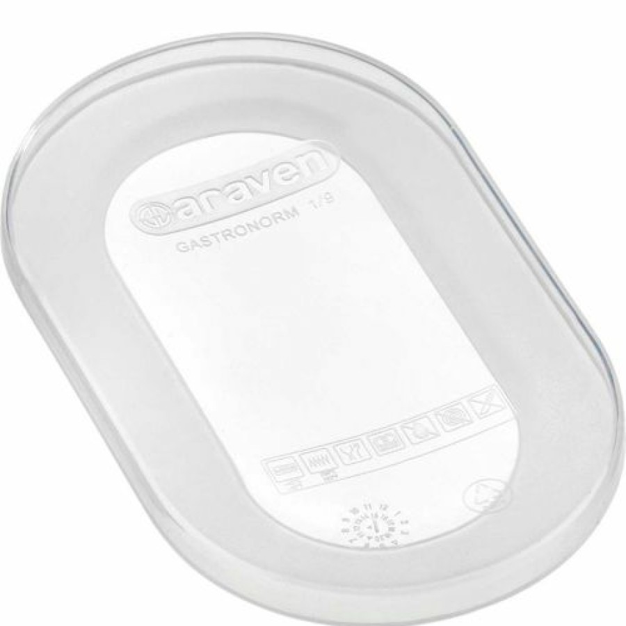 Containers & Organizers * | Araven 91811 Lid, Airtight, Silicone, 1/9 Size, Transparent Pkg Qty 10