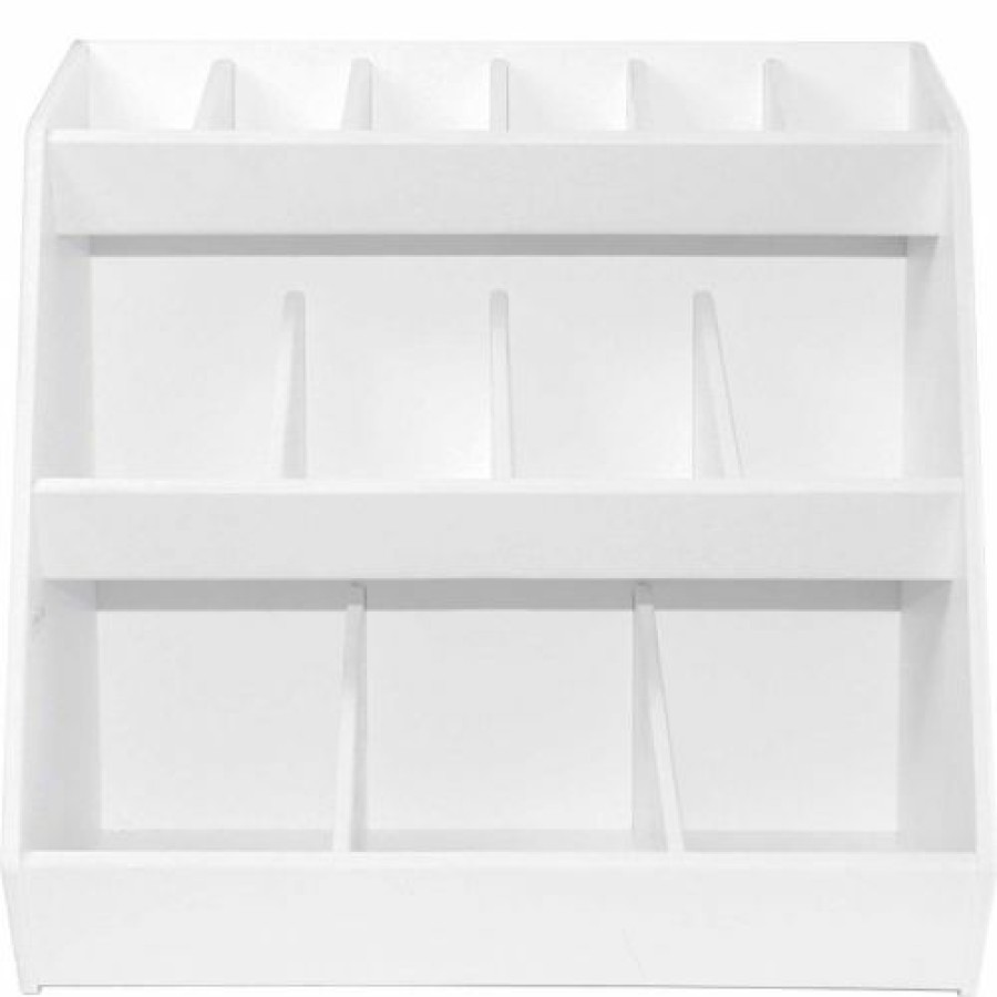 Containers & Organizers * | Trippnt White Lab Storage Bin Station With 13 Fixed Compartments, 12"W X 7"D X 12"H