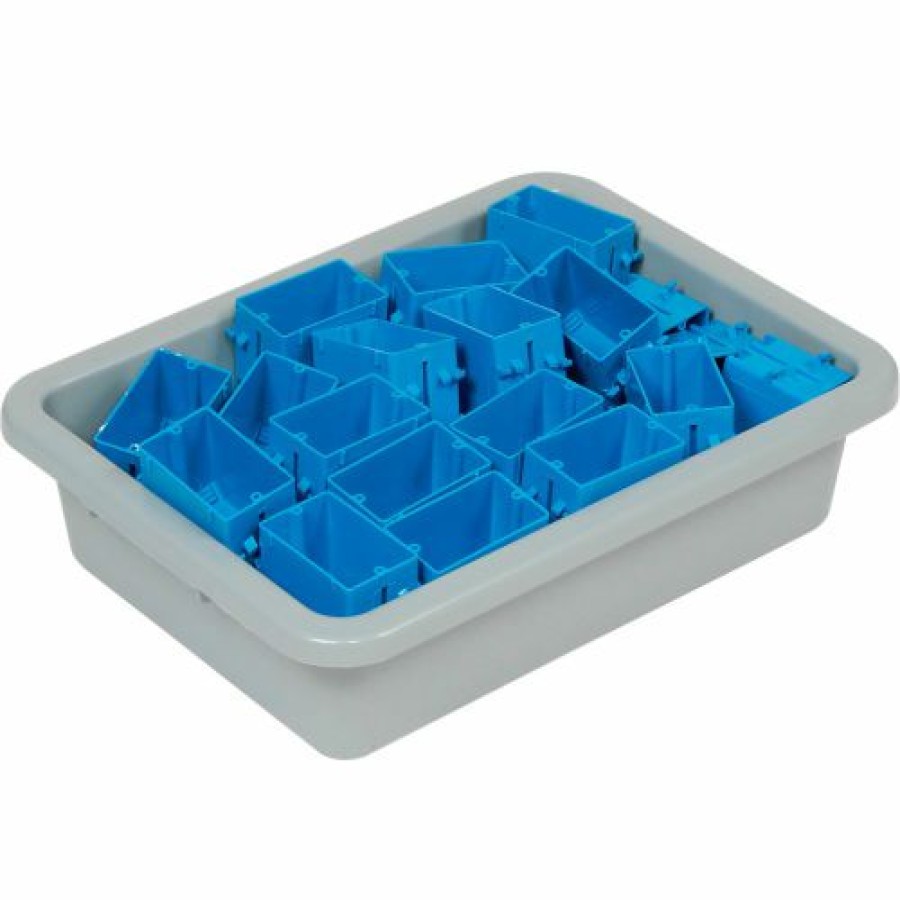 Containers & Organizers * | Global Industrial Nesting Tote Box 20-1/4"Lx15-1/4"Wx5"H Gray Pkg Qty 6