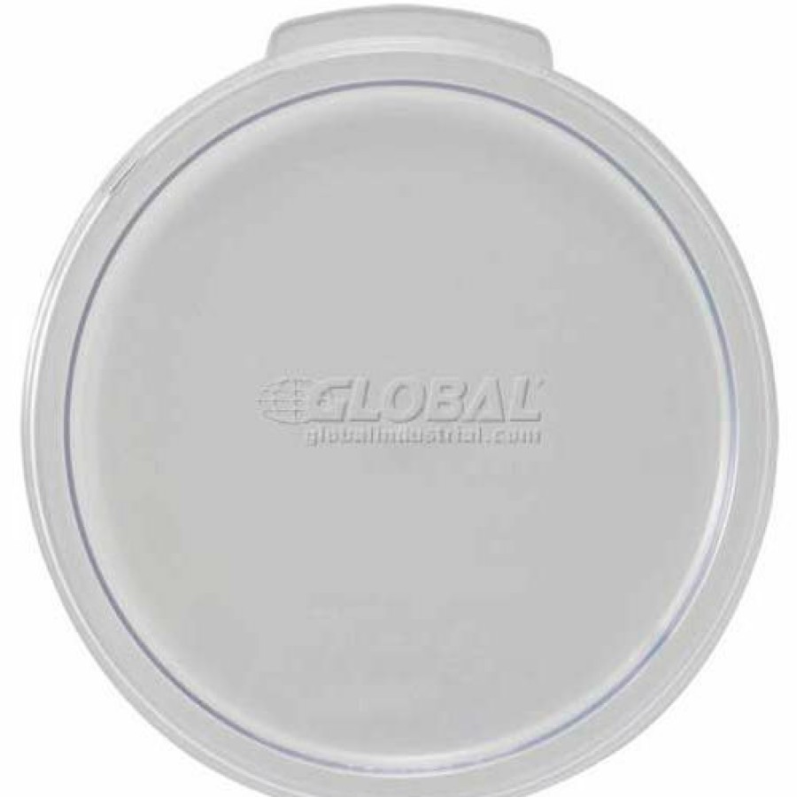 Containers & Organizers * | Winco Pcrc-1C Round Cover, Fits 1 Qt, Clear, Polycarbonate Pkg Qty 12