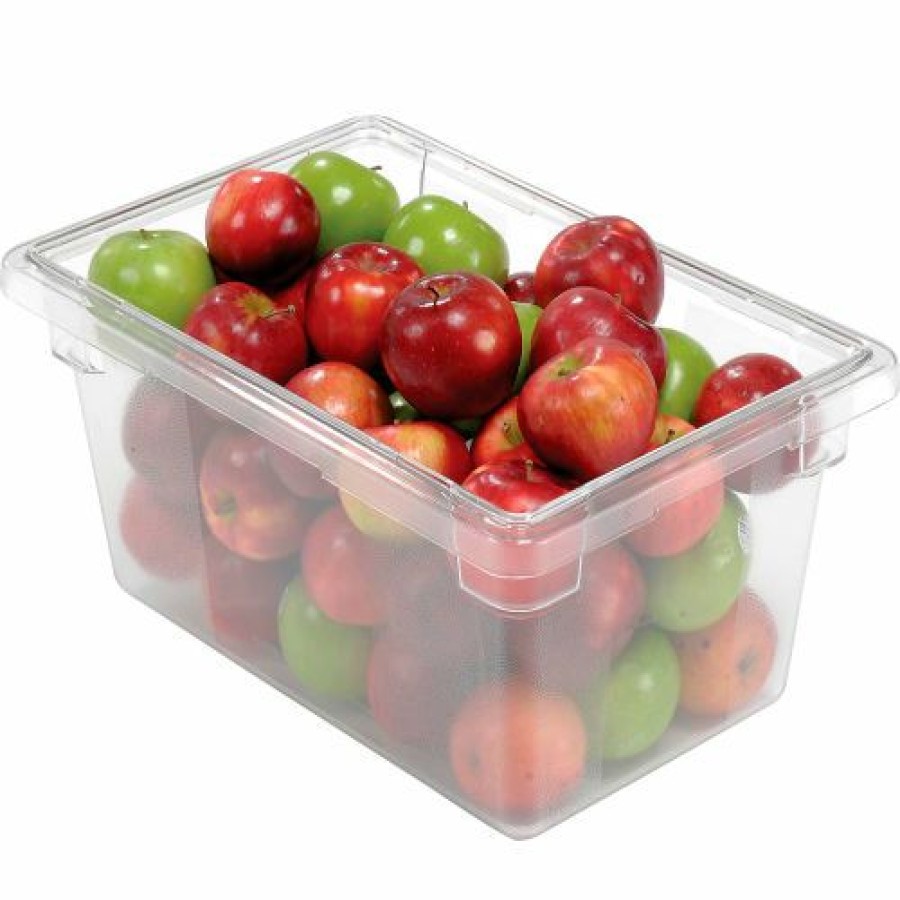 Containers & Organizers * | Rubbermaid 3304-00 Clear Plastic Box 5 Gallon 18 X12 X 9 Pkg Qty 6