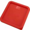 Containers & Organizers * | Winco Pecc-68 Square Cover For Pesc-6, -8 And Pcsc-6C, -8C, Red Pkg Qty 12