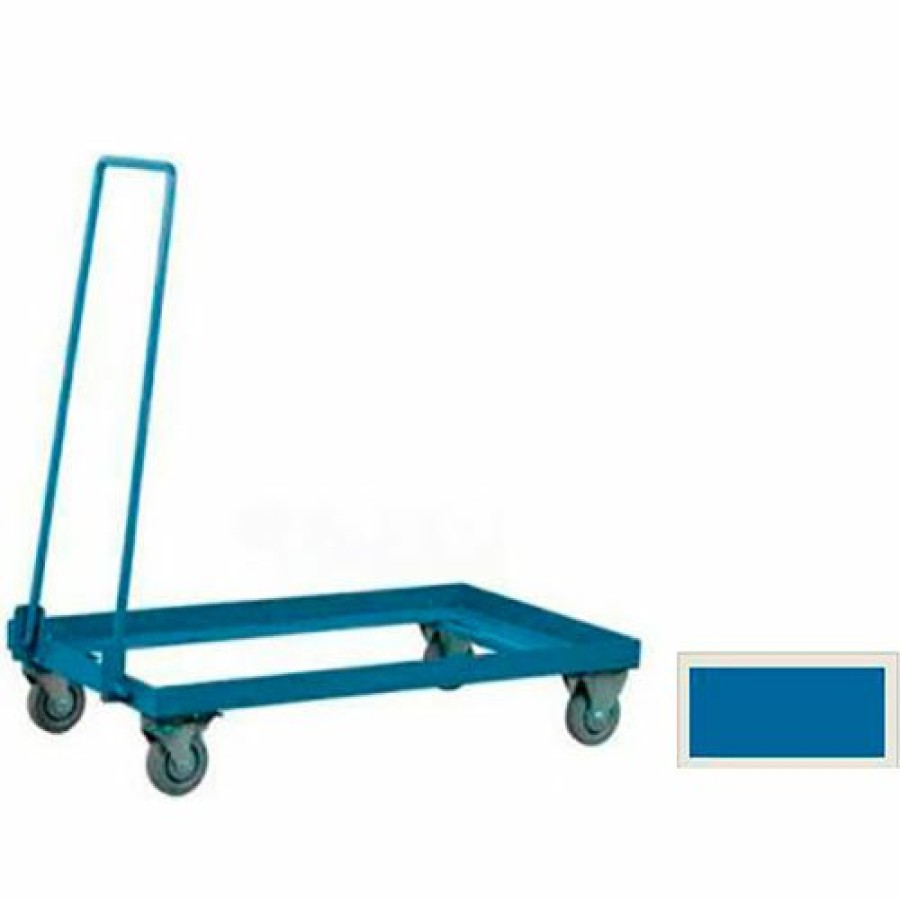 Containers & Organizers * | Stackbin 3-3Stbl Mobile Bin Truck For 37"W X 18-3/4"D X 7-1/2"H Sectional Bins, Blue