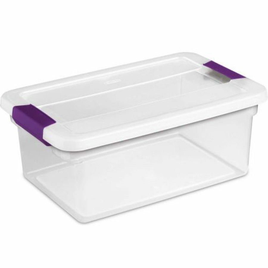 Containers & Organizers * | Sterilite Clearview Storage Box With Latched Lid 17531712 15 Qt. 17"L X 11-1/8"W X 6-1/2"H Pkg Qty 12