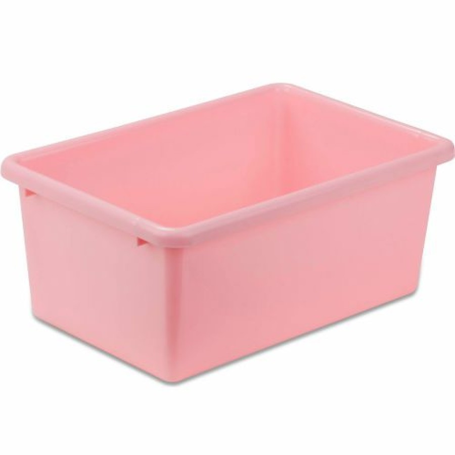 Containers & Organizers * | Honey-Can-Do Small Plastic Bin 11-3/4"L X 7-3/4"W X 5"H Dark Pink Pkg Qty 5