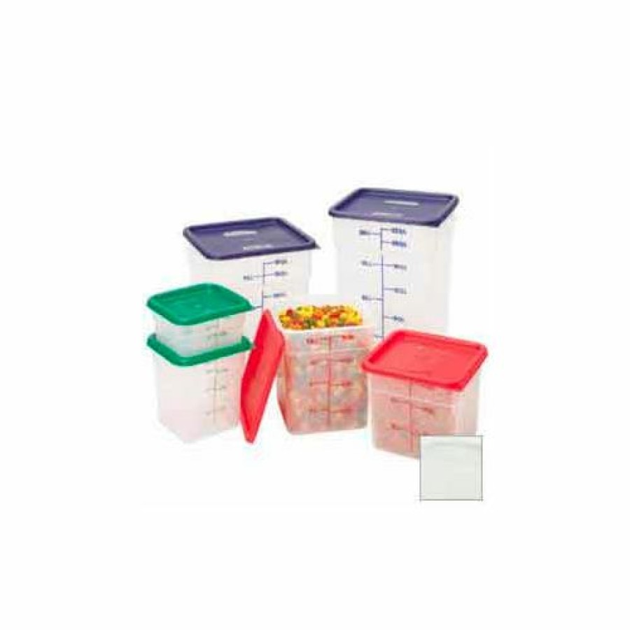 Containers & Organizers * | Cambro 12Sfspp190 Square Food Container, W/Handles, 12 Quart, 11-1/4 12-1/4 8-3/4, Translucent Pkg Qty 6