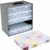 Containers & Organizers * | Durham Mfg. Durham Steel Compartment Box Rack 13-1/2 X 9-1/8 X 13-1/4 With 5 Of Adjustable Divider Plastic Boxes