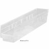 Containers & Organizers * | Plastic Nesting Storage Shelf Bin Qsb803 4-3/8"W X 17-7/8"D X 8"H Clear Pkg Qty 20