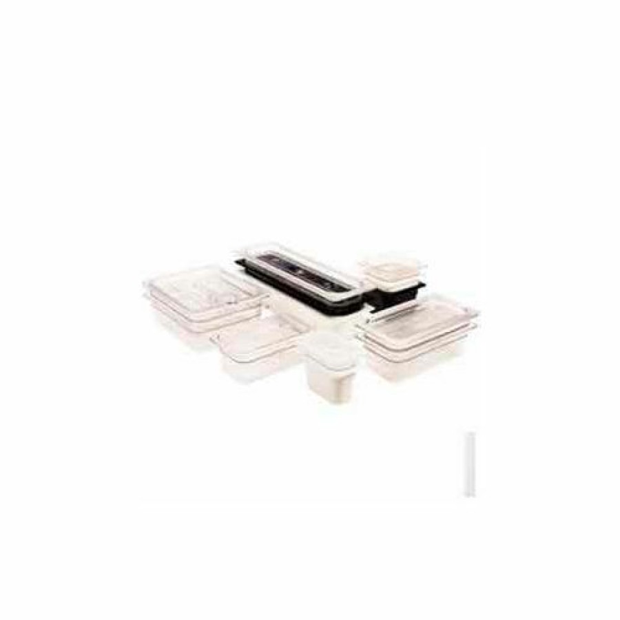 Containers & Organizers * | Cambro 24Lpcw135 Camwear Food Pan, 1/2 Size Long, 4" Deep, Polycarbonate, Clear, Nsf Pkg Qty 6