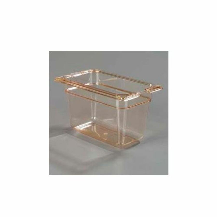 Containers & Organizers * | Carlisle 1052113 Topnotch One-Ninth Size Pan 6-3/4" X 4-1/4", Amber, 4" Deep Pkg Qty 6