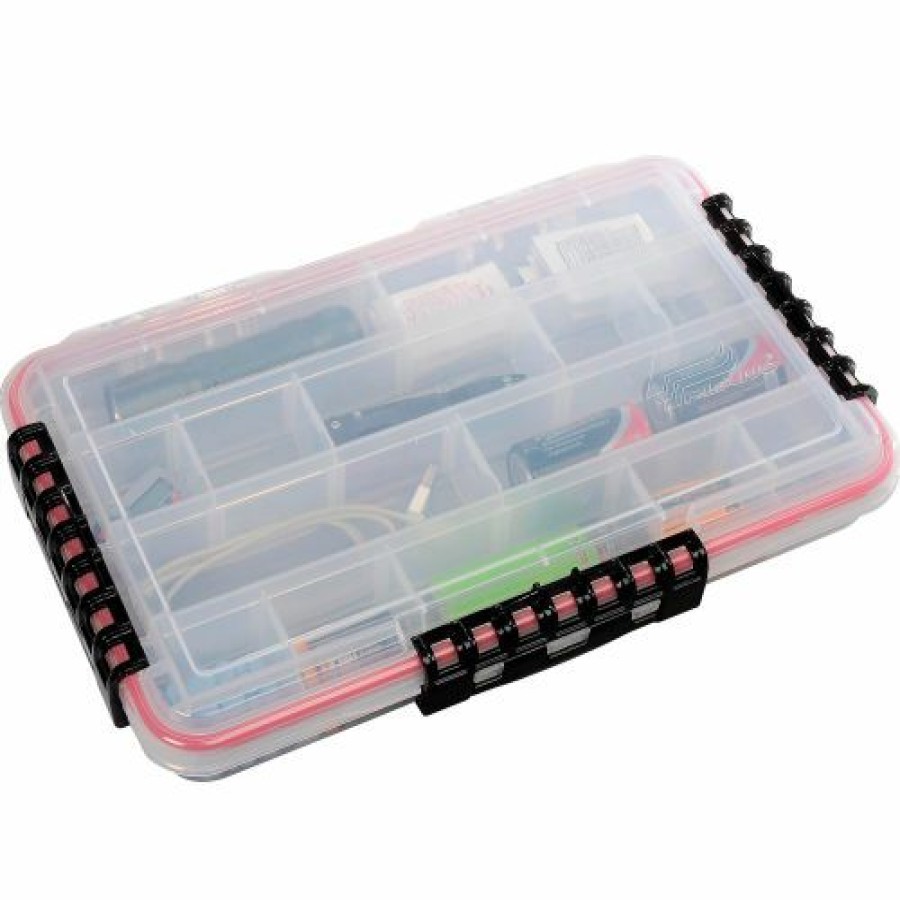 Containers & Organizers * | Plano Molding Plano Guide Waterproof Stowaway W/O-Ring Seal Box, 14"W X 9"D X 1-7/8"H, Clear Pkg Qty 2