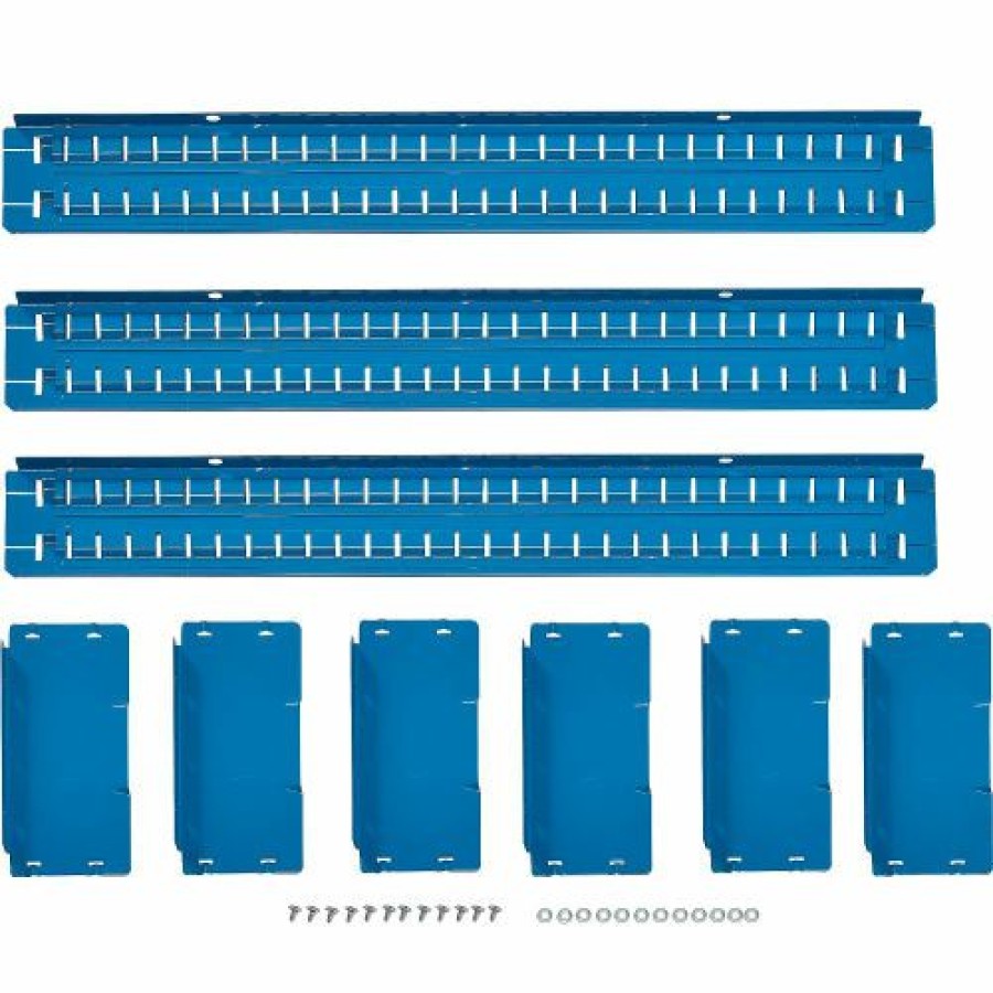 Containers & Organizers * | Global Industrial Divider Kit For 4"H Drawer Of Modular Drawer Cabinet 30"Wx27"D, Blue