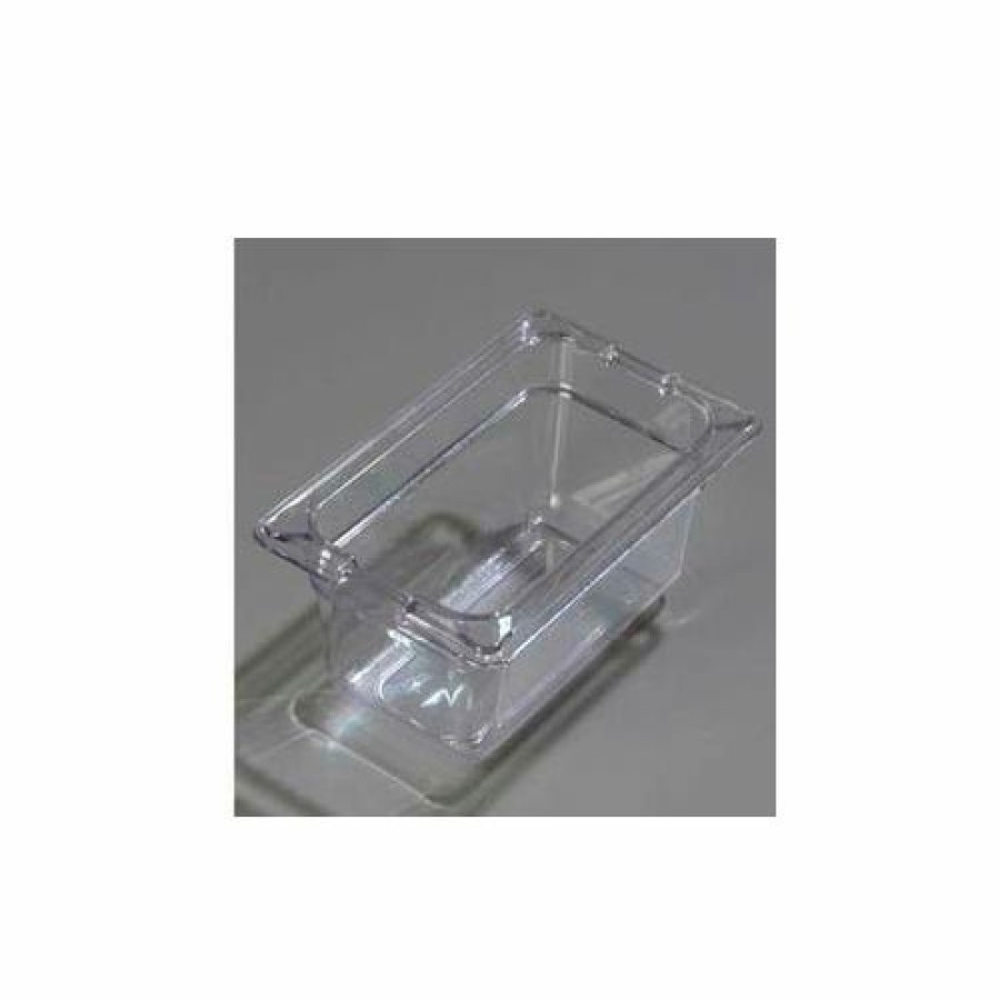 Containers & Organizers * | Carlisle 1032107 Topnotch One-Ninth Size Pan 6-3/4" X 4-1/4", Clear Pkg Qty 6