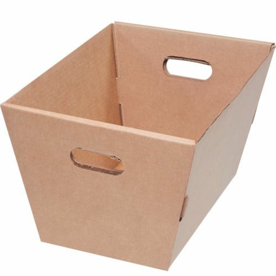 Containers & Organizers * | Corrugated Tote Mt191310 19-1/2"L X 13"W X 10"H Kraft Price Each Pkg Qty 25