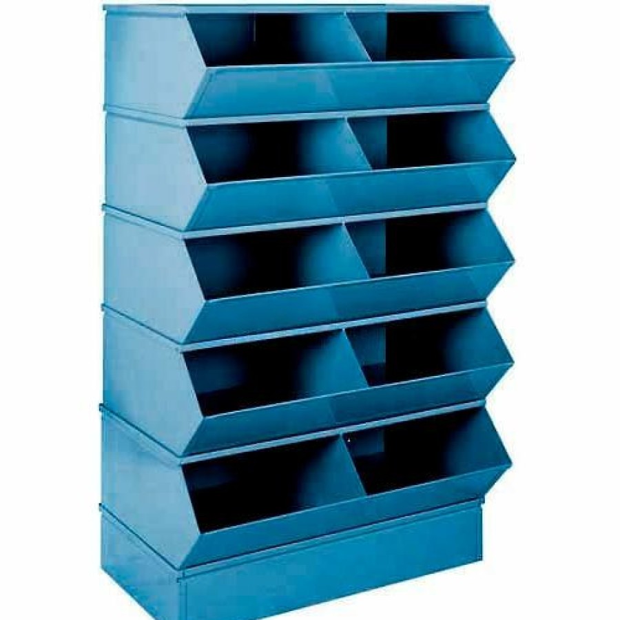 Containers & Organizers * | Stackbin 3-2Sbbl 6" High Section Bases For 37"W X 15-1/2"D Bins, Blue