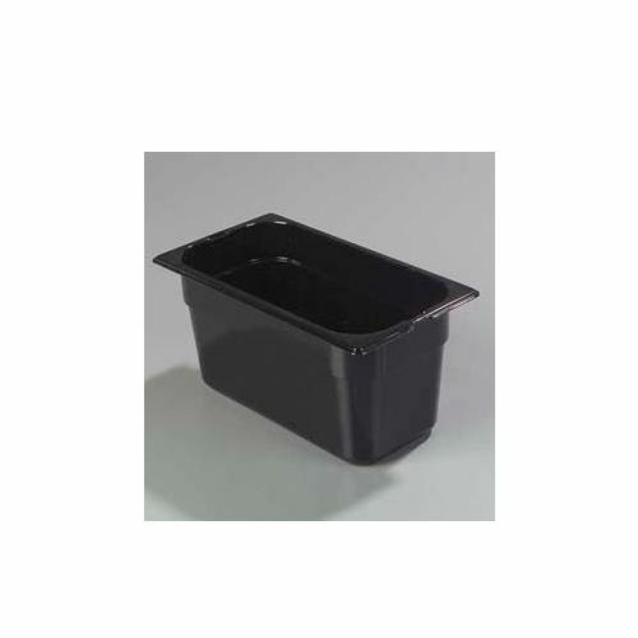 Containers & Organizers * | Carlisle 1026203 Topnotch 1/3 Size Food Pan, 6" Deep, Black Pkg Qty 6