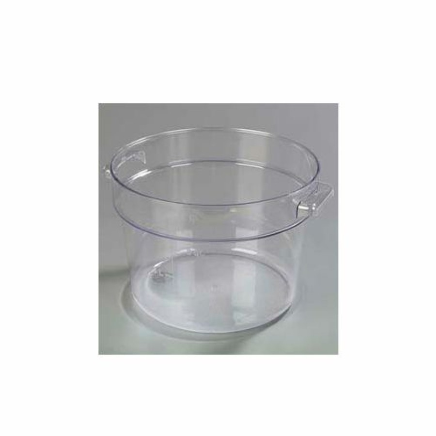 Containers & Organizers * | Carlisle 1076707 Storplus Round Container 12 Qt., Clear Pkg Qty 6