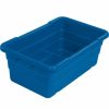 Containers & Organizers * | Global Industrial Cross Stack Nest Tote Tub 25-1/8 X 16 X 8-1/2 Blue Pkg Qty 6