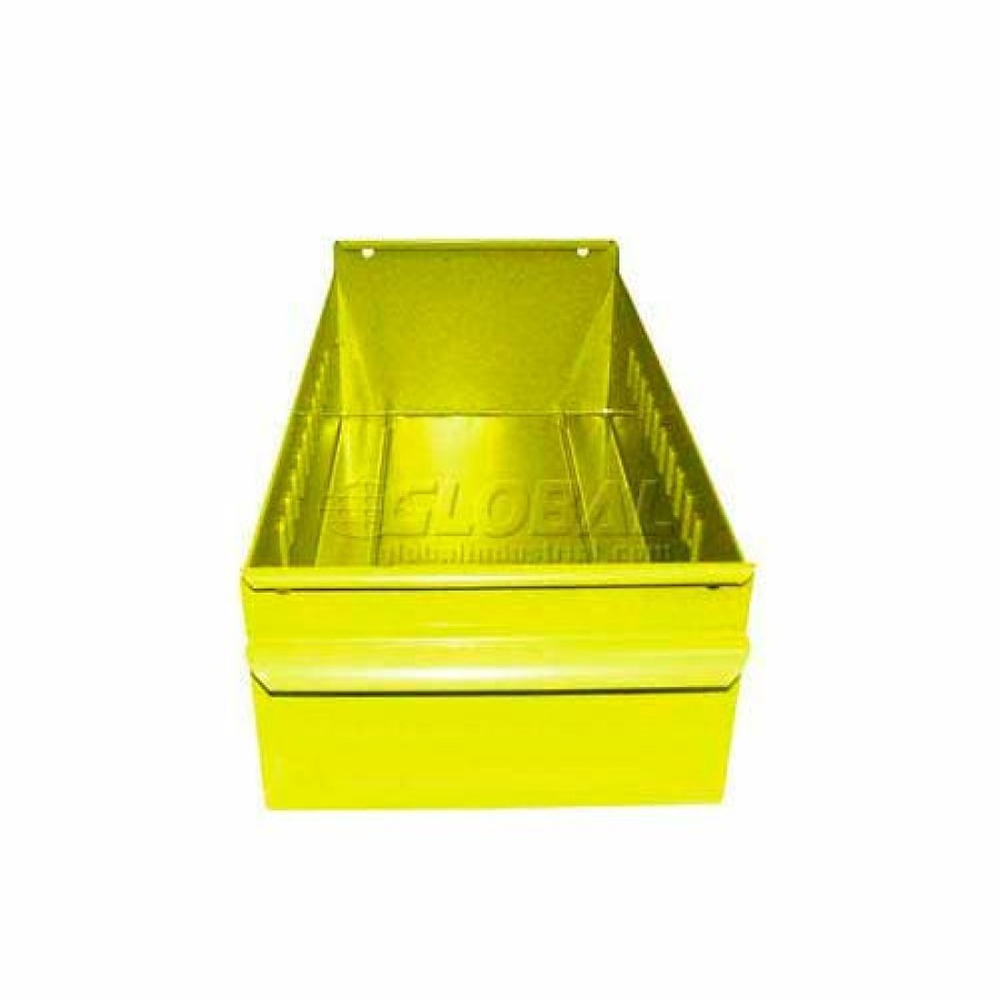 Containers & Organizers * | Equipto Individual Metal Shelf Drawer, 4-1/4"W X 11"D X 3-1/8"H, Textured Safety Yellow