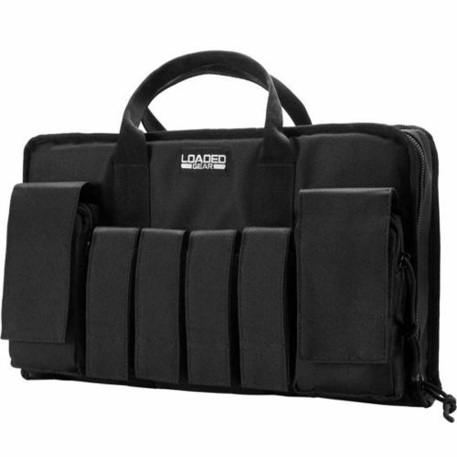 Containers & Organizers * | Barska Loaded Gear Rx-50 Tactical Pistol Bag 16"L X 4"W X 9"H, Black