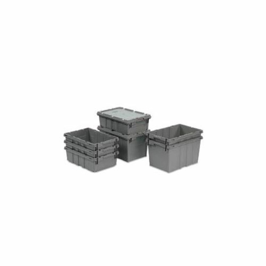 Containers & Organizers * | Lewisbins Nest Only Container Rno2115-5 21 X 15-1/8 X 5-1/8 Gray Closed Handle Pkg Qty 5