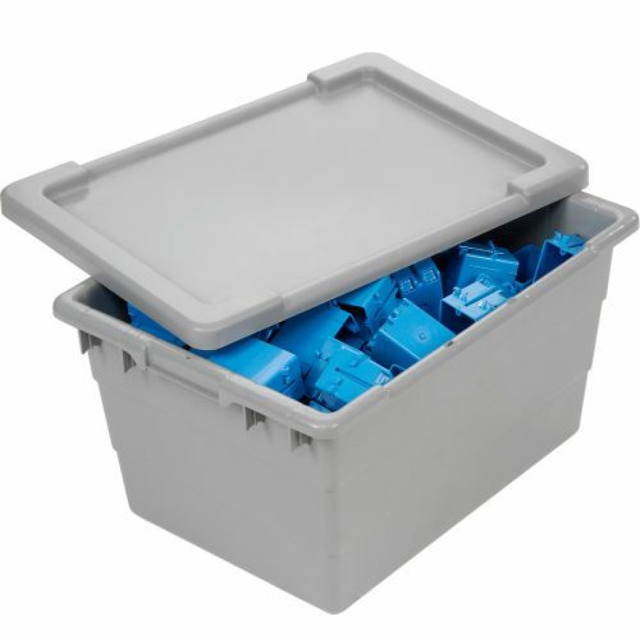 Liquid Storage Tanks * | Quantum Storage Systems Quantum Lid Lid2516-8 For 23-3/4 17-1/4 Gray Pkg Qty 6