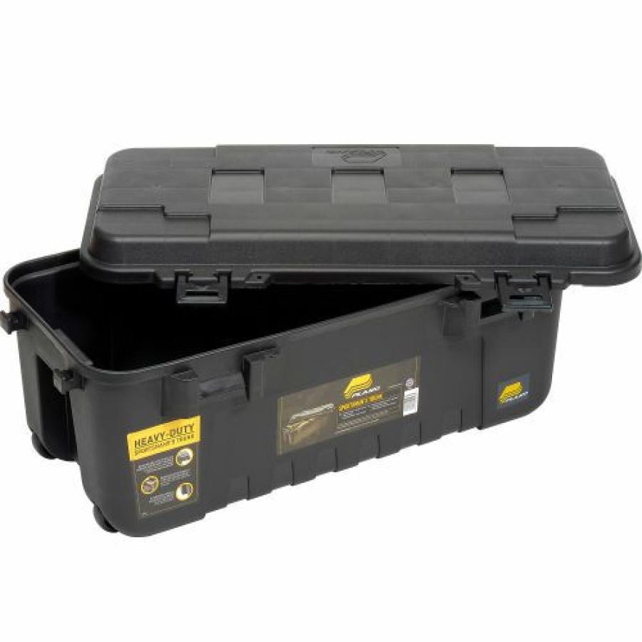 Containers & Organizers * | Plano Molding 191900 110 Quart Mobile Storage Trunk, 37-3/4"L X 18-1/4"W X 14"H Black