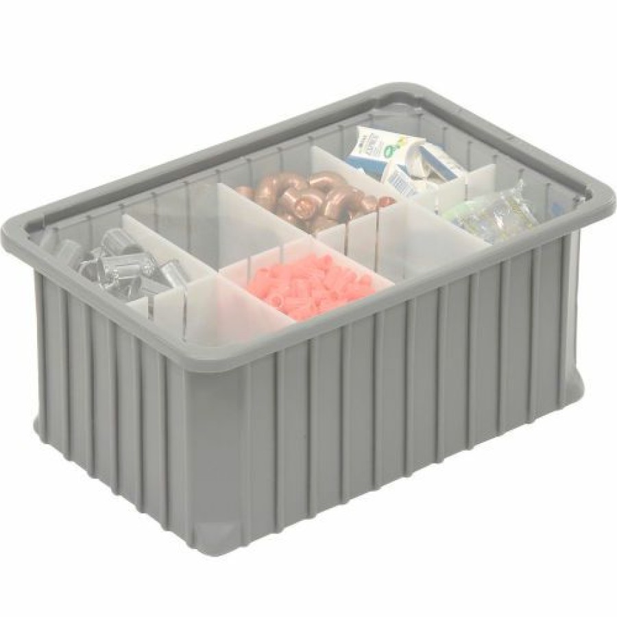 Liquid Storage Tanks * | Dandux Insert Cover 50B0112Li For Dividable Grid Stackable Box, 16"L X 11"W, Clear Pkg Qty 6