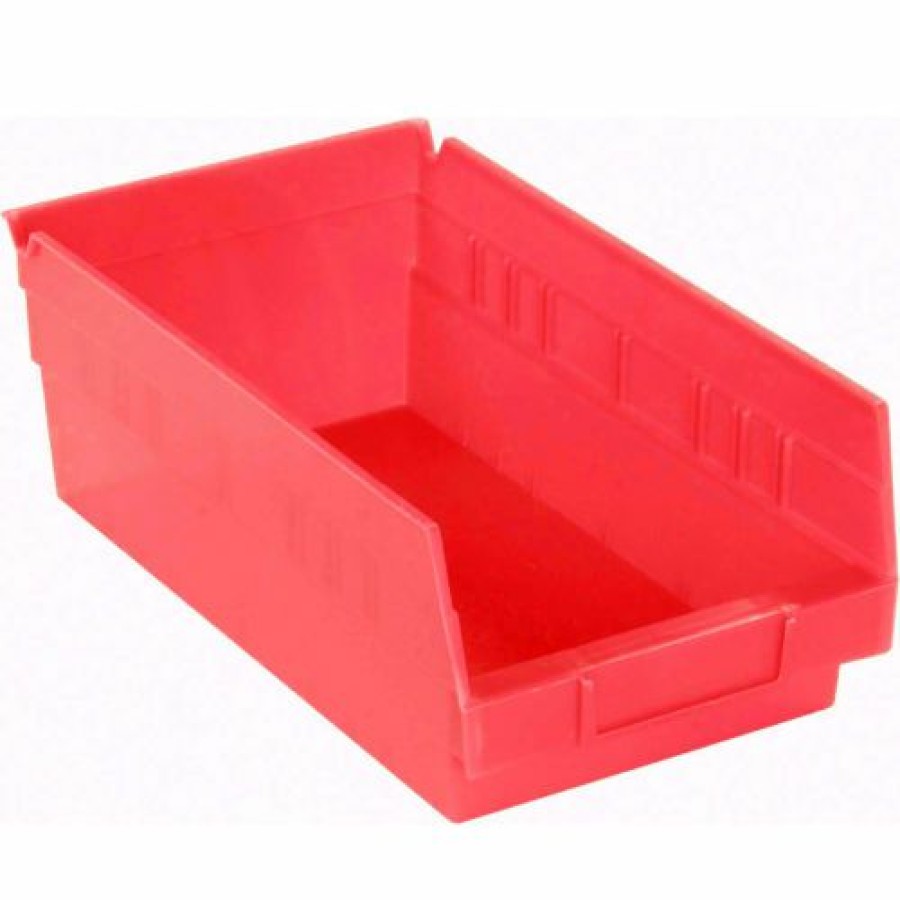 Containers & Organizers * | Akro-Mils Plastic Nesting Storage Shelf Bin 30150 8-3/8"W X 11-5/8"D X 4"H Red Pkg Qty 12