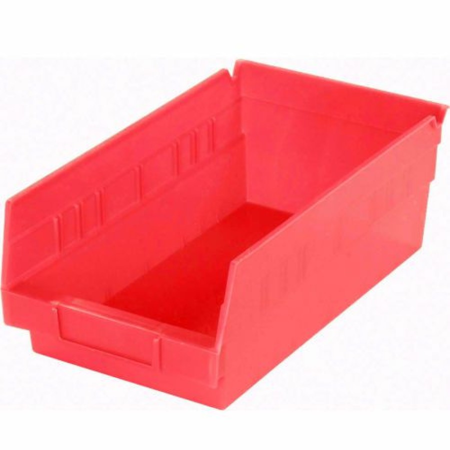 Containers & Organizers * | Akro-Mils Plastic Nesting Storage Shelf Bin 30150 8-3/8"W X 11-5/8"D X 4"H Red Pkg Qty 12