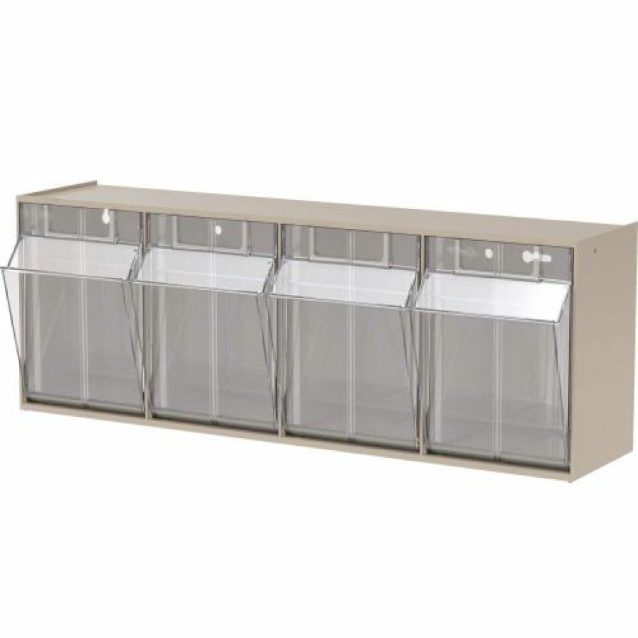 Containers & Organizers * | Akro-Mils Tiltview 4 Bin 06704 23-5/8"W X 6-3/4"D X 8-3/16"H