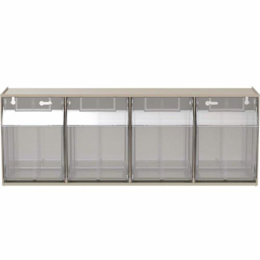 Containers & Organizers * | Akro-Mils Tiltview 4 Bin 06704 23-5/8"W X 6-3/4"D X 8-3/16"H