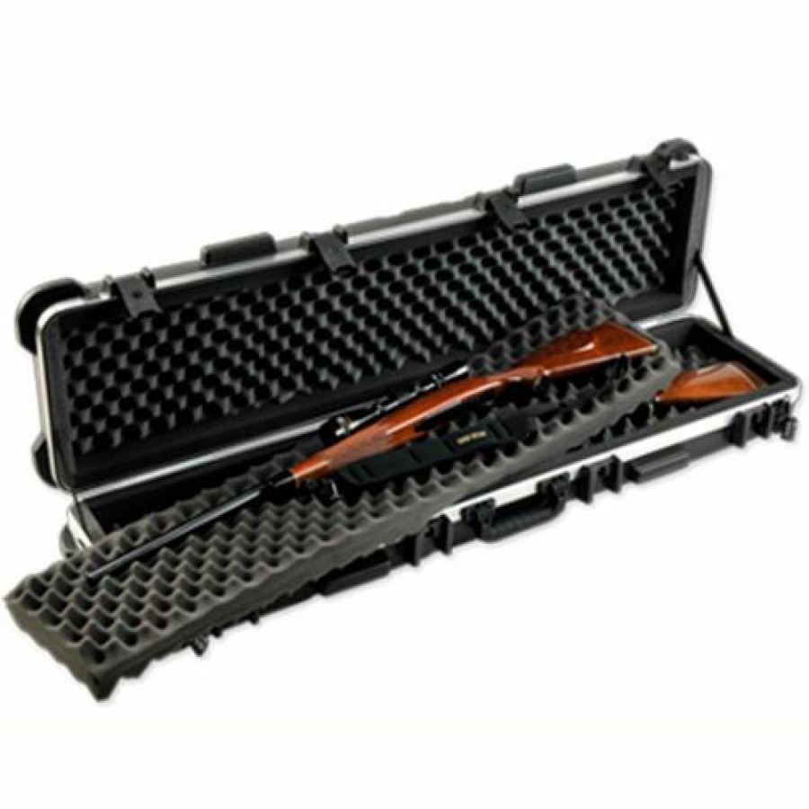 Containers & Organizers * | Skb Corporation Skb Double Rifle Transport Case, Black, Padlock Slots, 56"L X 16"W