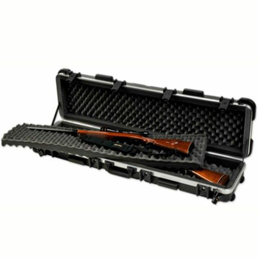 Containers & Organizers * | Skb Corporation Skb Double Rifle Transport Case, Black, Padlock Slots, 56"L X 16"W