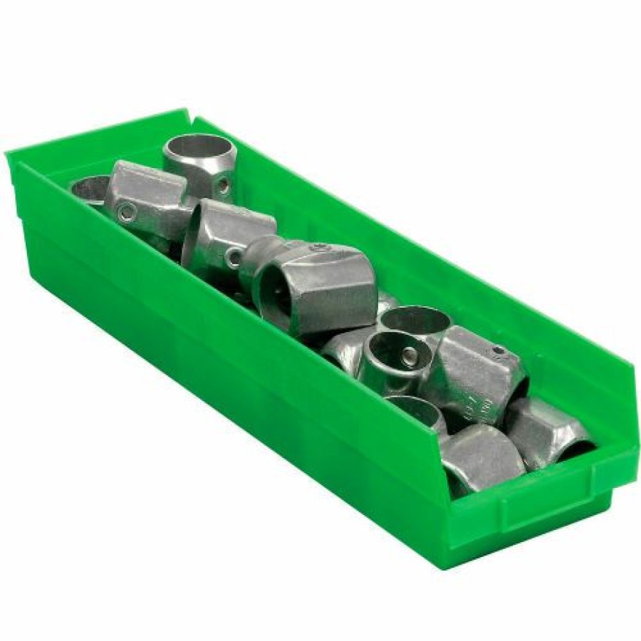 Containers & Organizers * | Global Industrial Plastic Nesting Storage Shelf Bin 6-5/8"W X 23-5/8"D X 4"H Green Pkg Qty 6