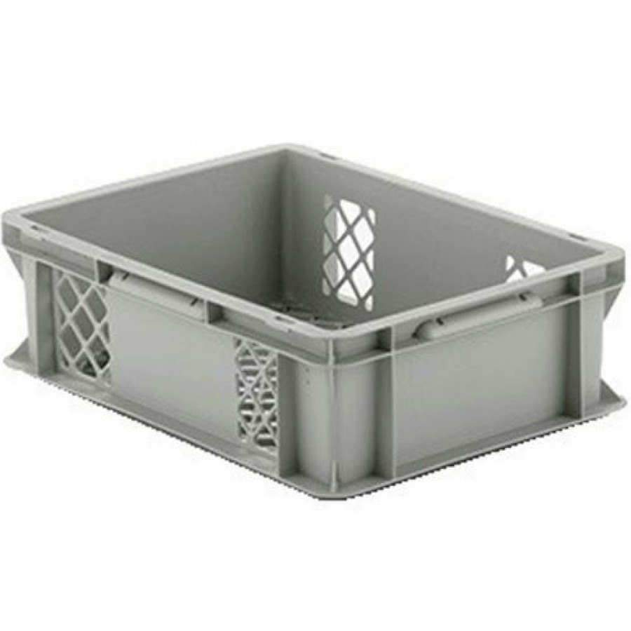 Containers & Organizers * | Ssi Schaefer Euro-Fix Mesh Container Ef4123 16" X 12" X 5", Gray