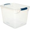 Containers & Organizers * | Rubbermaid Cleverstore Clear Latching Storage Tote W/Lid 30 Quart 16-7/8 13-3/8 11-1/2 Pkg Qty 8