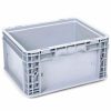 Containers & Organizers * | Georg Utz Small Load Container (Slc) 50-1512-75-0 15"L X 12"W X 7-1/2"H, Silver Grey