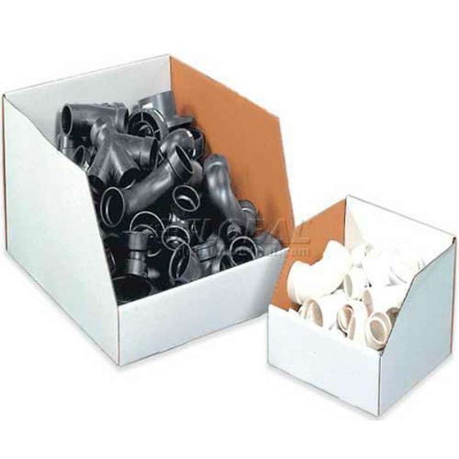 Containers & Organizers * | 20" X 18" X 10" Jumbo Open Top White Corrugated Boxes Pkg Qty 25