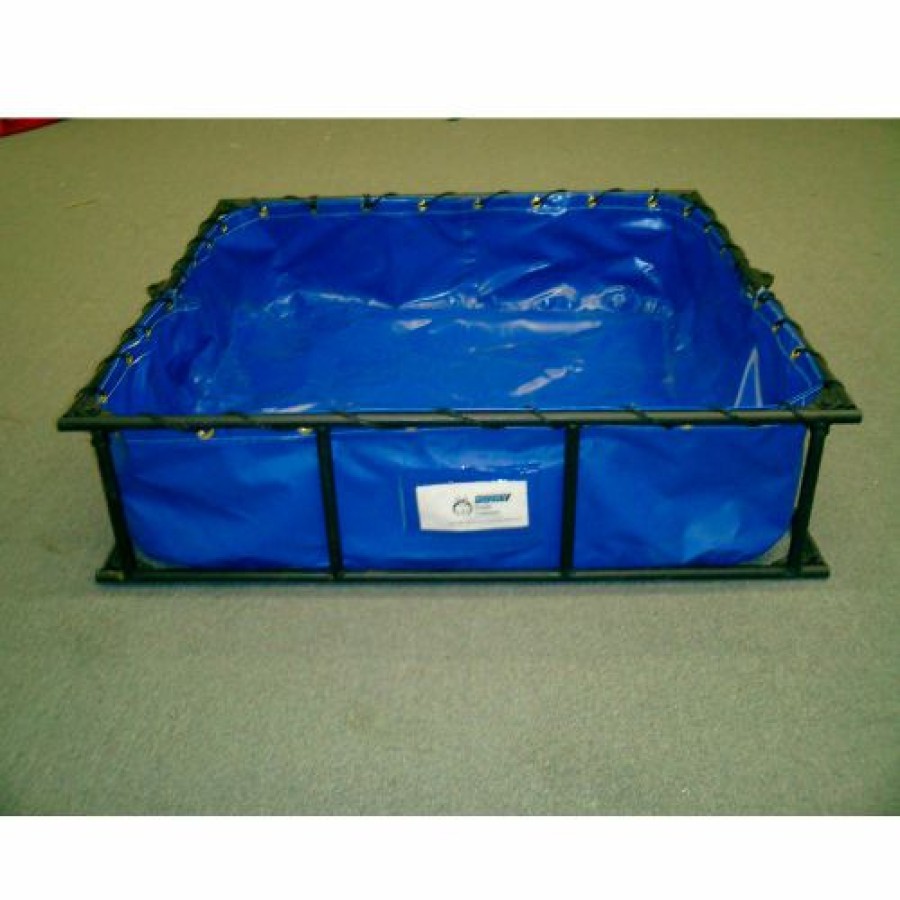 Containers & Organizers * | Husky Portable Containment Husky Steel Frame Pvc Decontamination Pool Stfdp-44 22 Oz. Thickness 48X44X12 110 Gal. Yellow