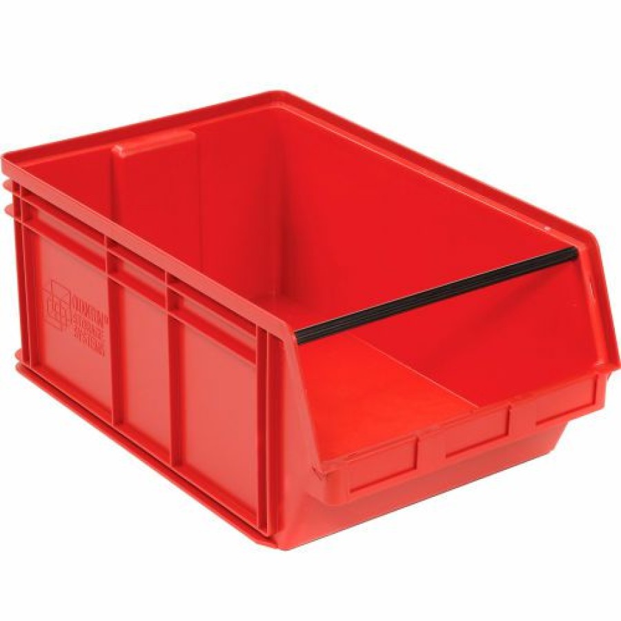 Containers & Organizers * | Quantum Storage Systems Quantum Plastic Magnum Stacking Bin, 18-3/8"W X 29"D X 11-7/8"H, Red