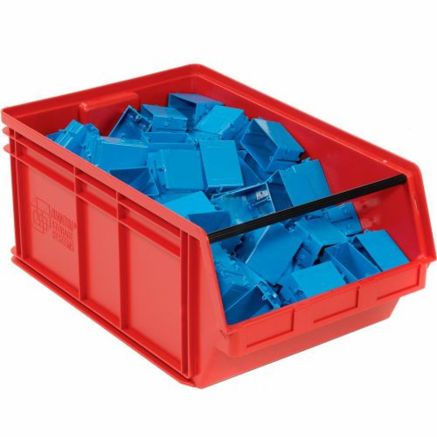 Containers & Organizers * | Quantum Storage Systems Quantum Plastic Magnum Stacking Bin, 18-3/8"W X 29"D X 11-7/8"H, Red