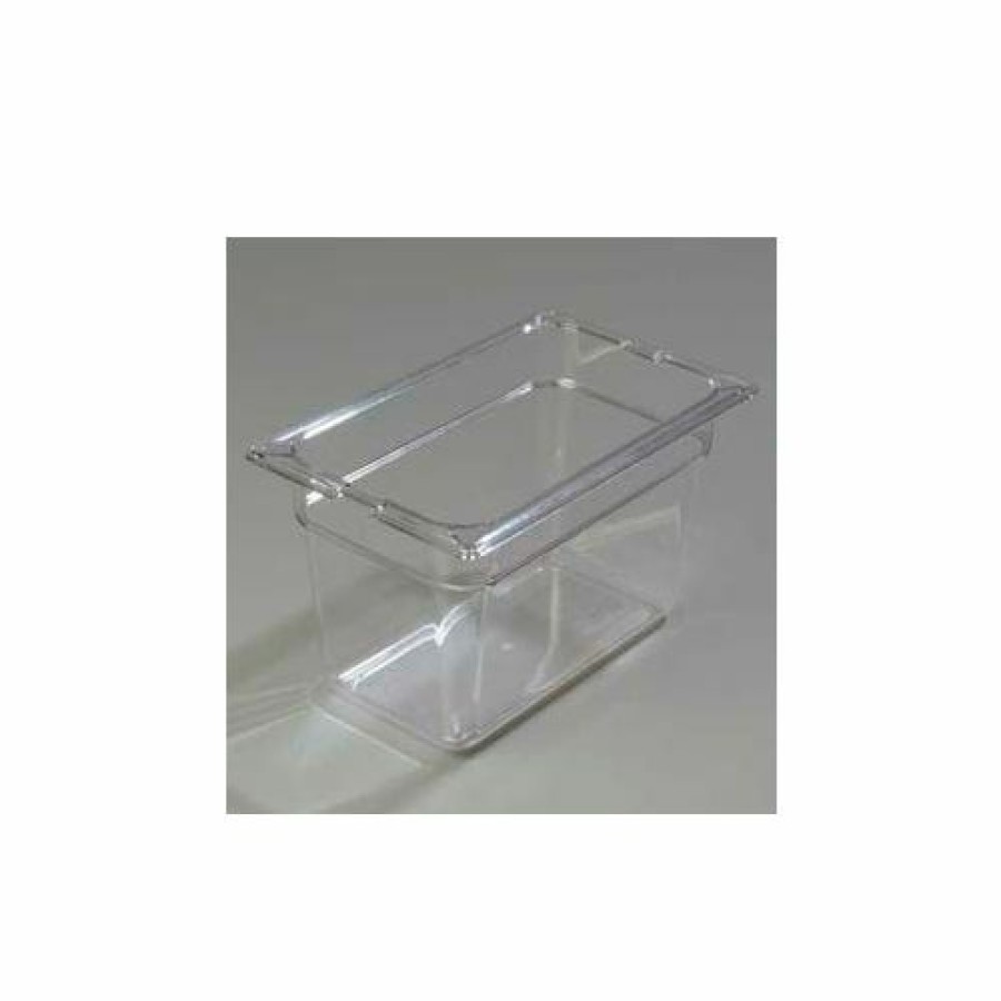 Containers & Organizers * | Carlisle 1028207 Topnotch 1/4 Size Food Pan, 6" Deep, Clear Pkg Qty 6