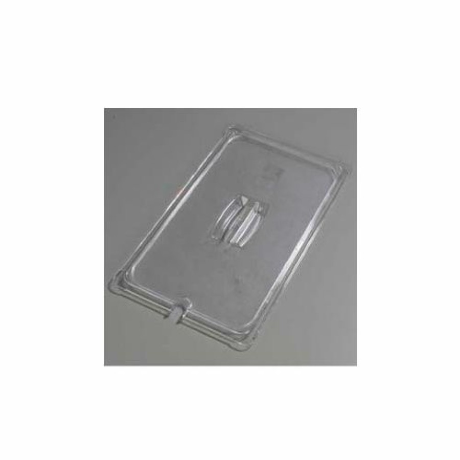 Containers & Organizers * | Carlisle 10211U07 Topnotch Universal Handled Notched Lid 20-3/4" X 12-3/4", Clear Pkg Qty 6